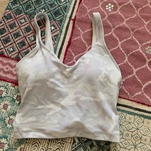 White camo lululemon align tank never worn size 2